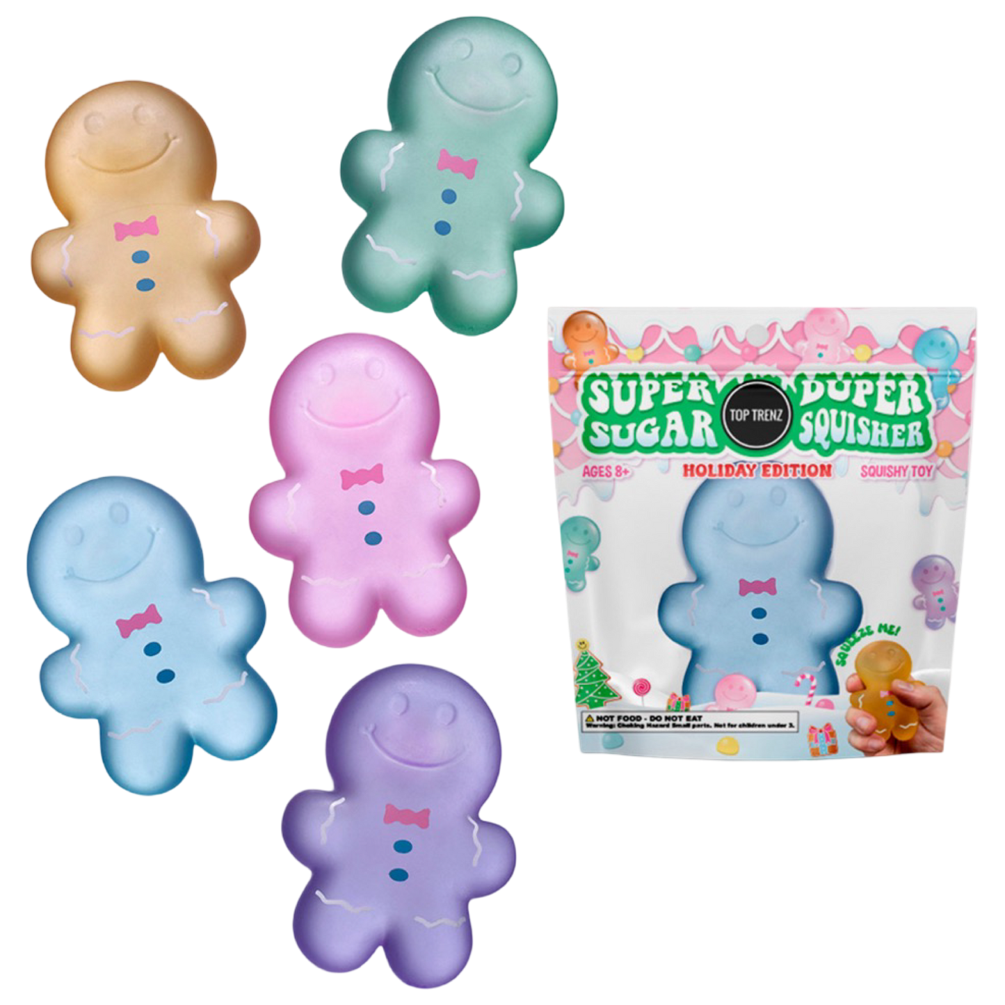 Gingerbread Man Sugar Squisher