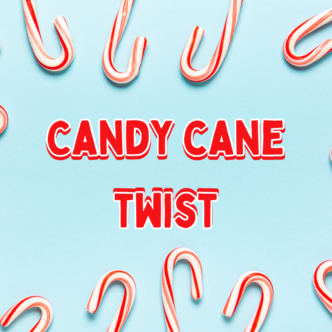 Candy Cane Twist Slime