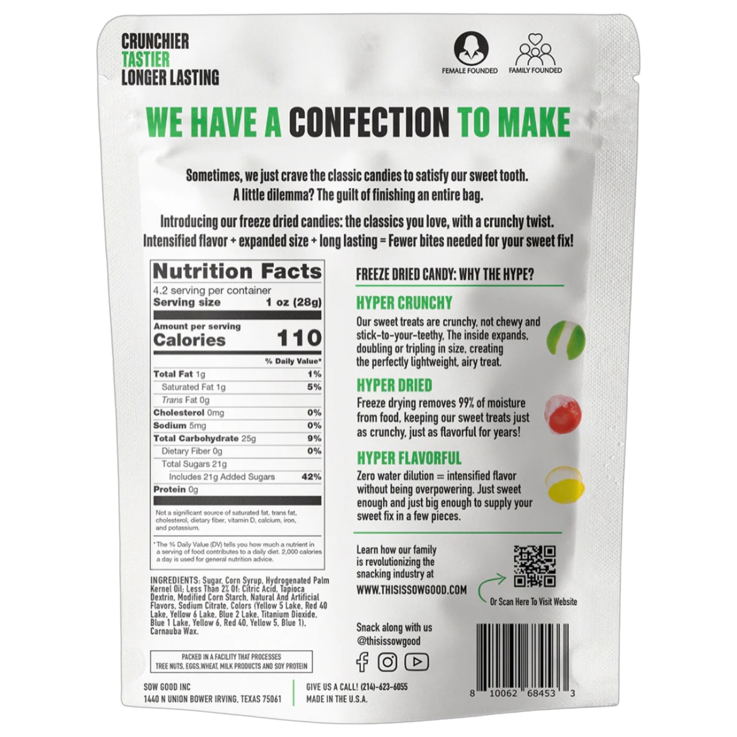 Freeze Dried Rainbow Bites Candy