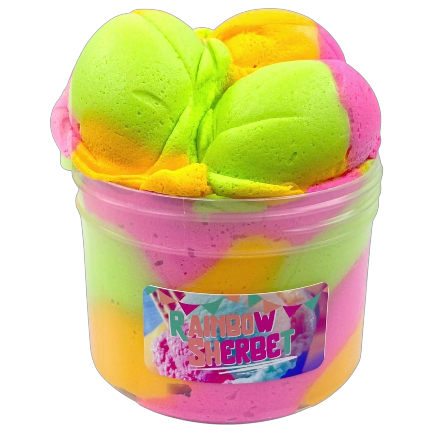 Rainbow Sherbet Slime