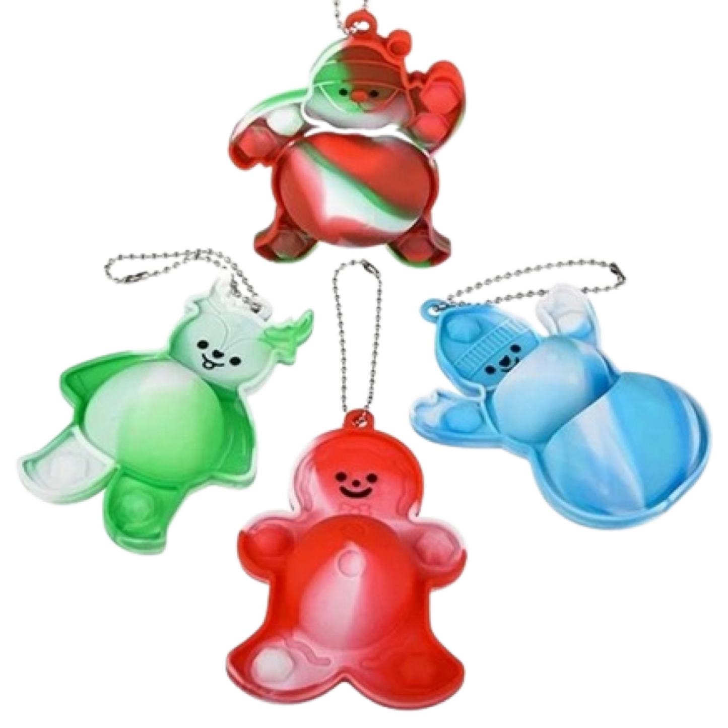 Christmas Reversible Popper Keychain