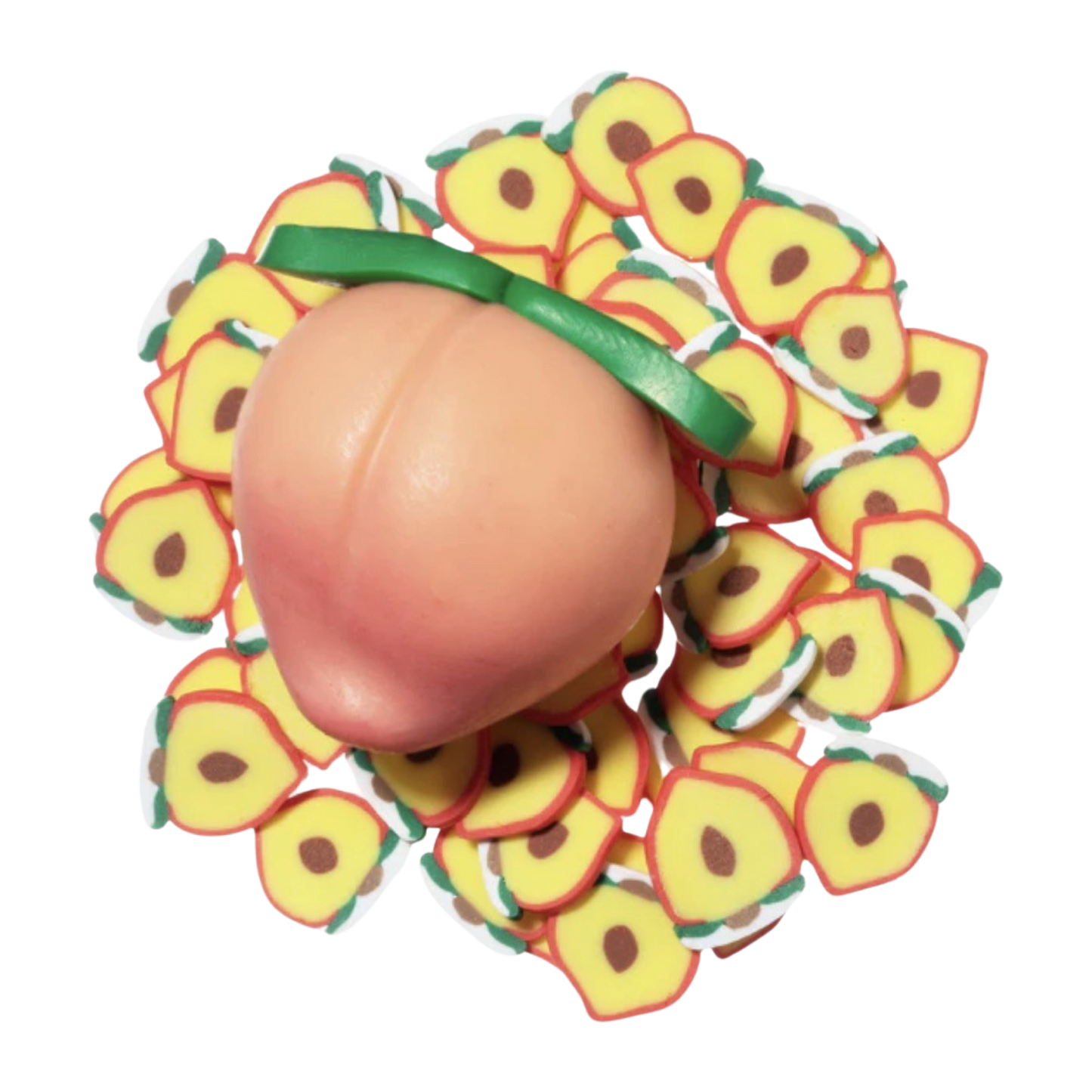 Peach Pie Filling Jelly Cube Slime