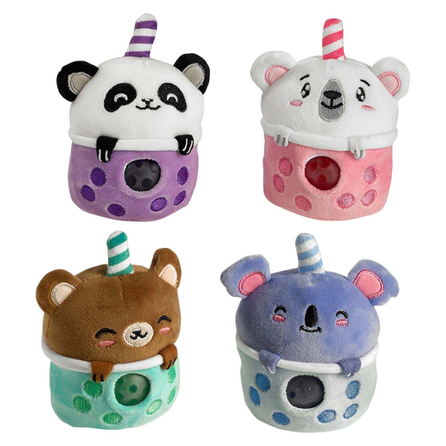Bubble Tea Bear Plush Beadies