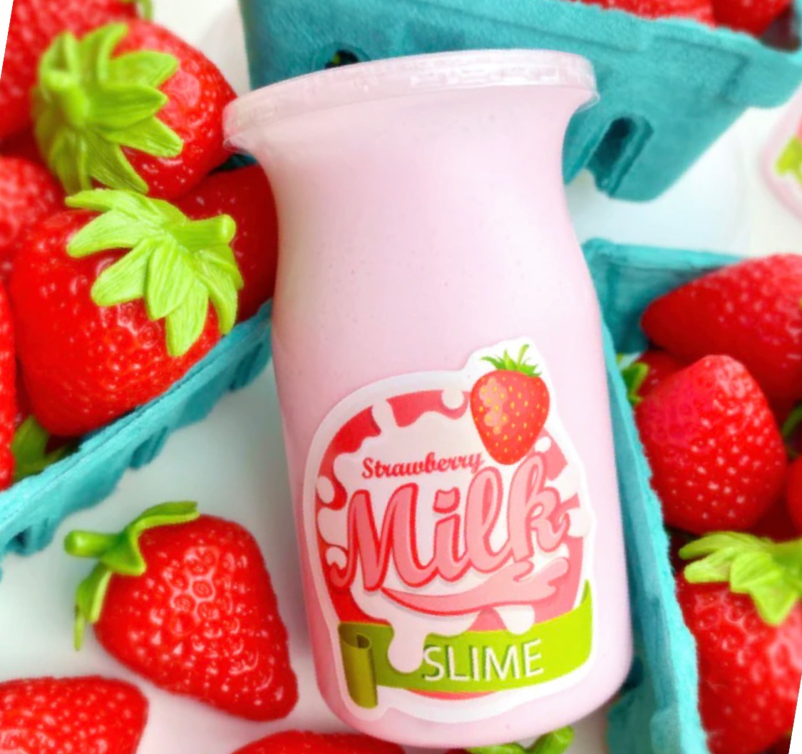 Strawberry Milk Glossy Slime
