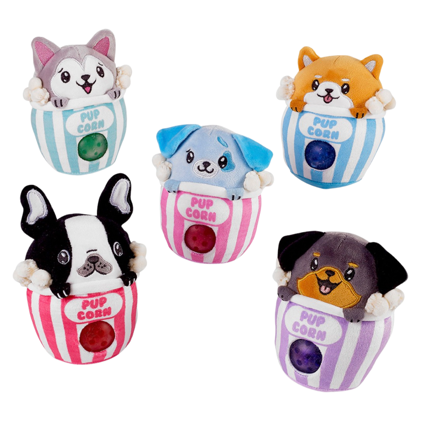 Pup corn Plush Beadies