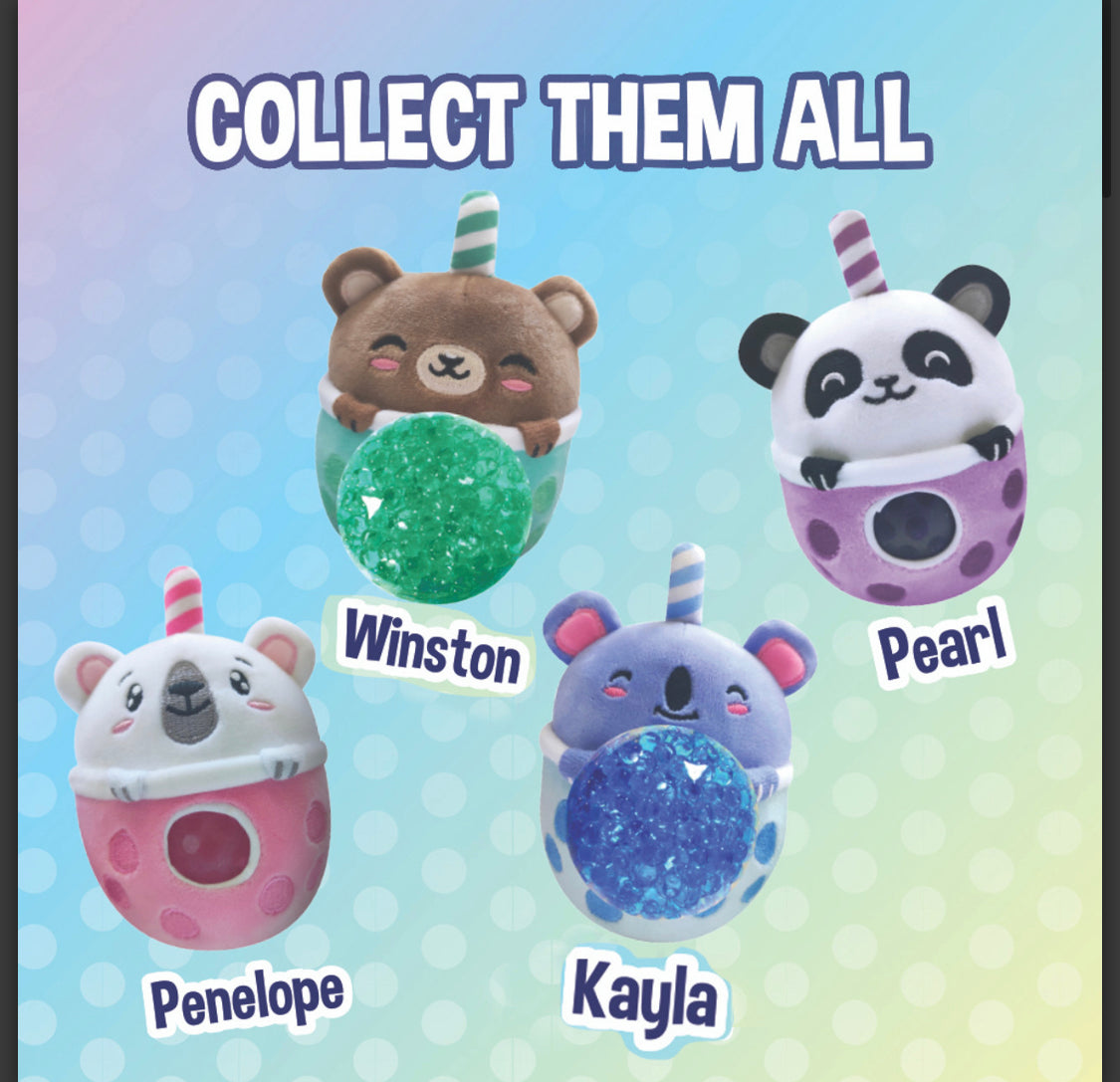 Bubble Tea Bear Plush Beadies
