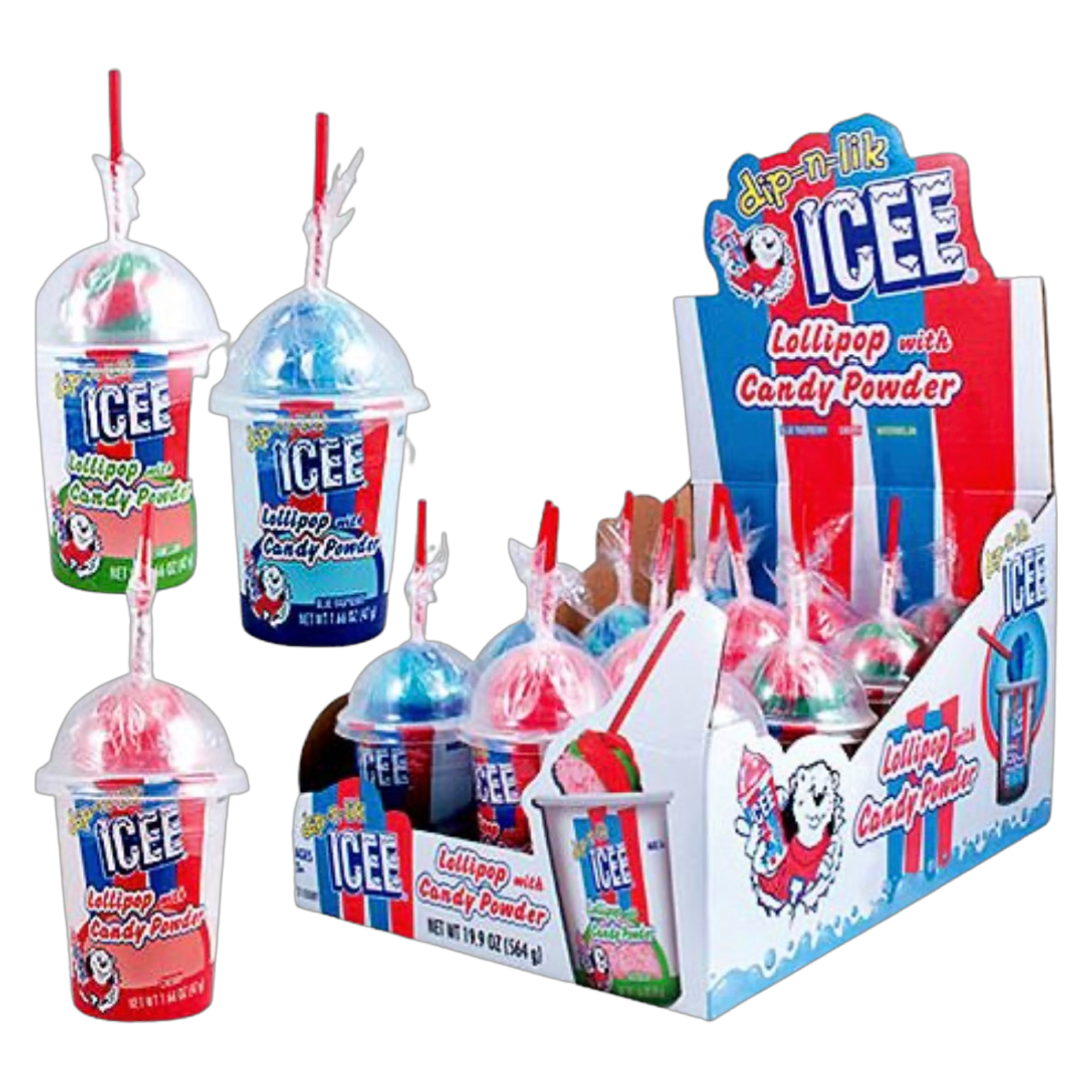 ICEE Dip N Lik Lollipop with Candy Powder