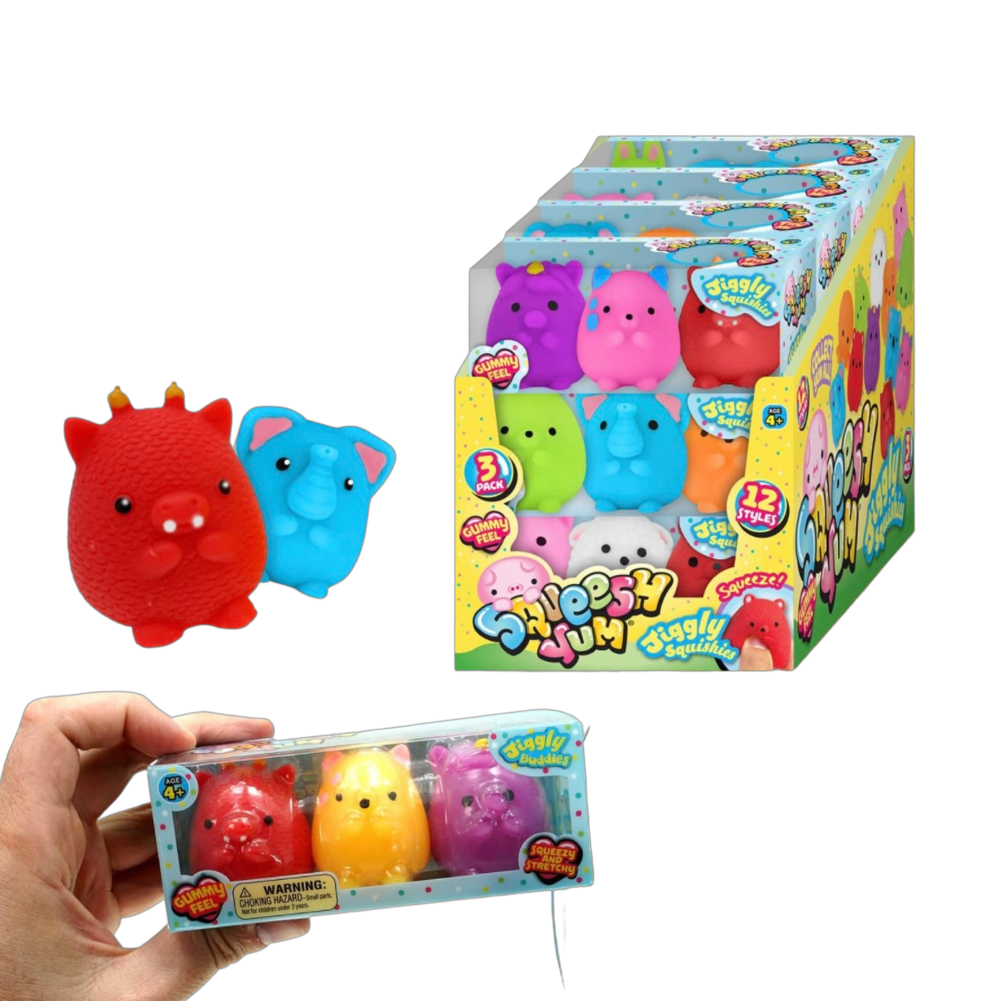 Jumbo Animal Mochi 3 Pack