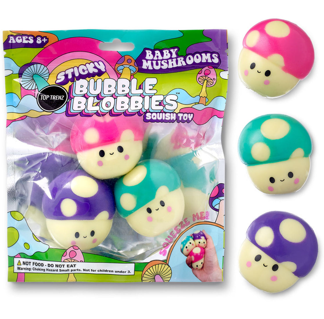 Baby Mushroom Sticky Bubble Blobbie