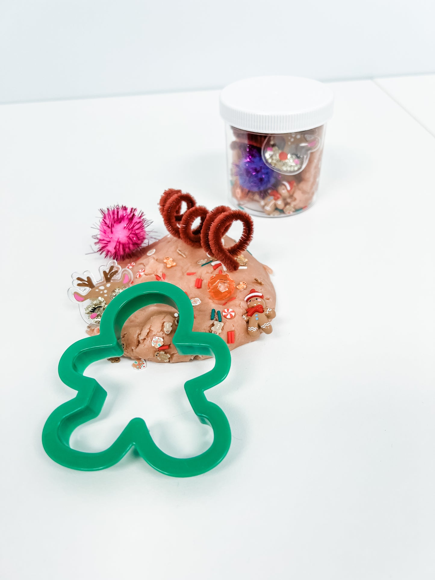 Dough Sensory Jar: Gingerbread Theme