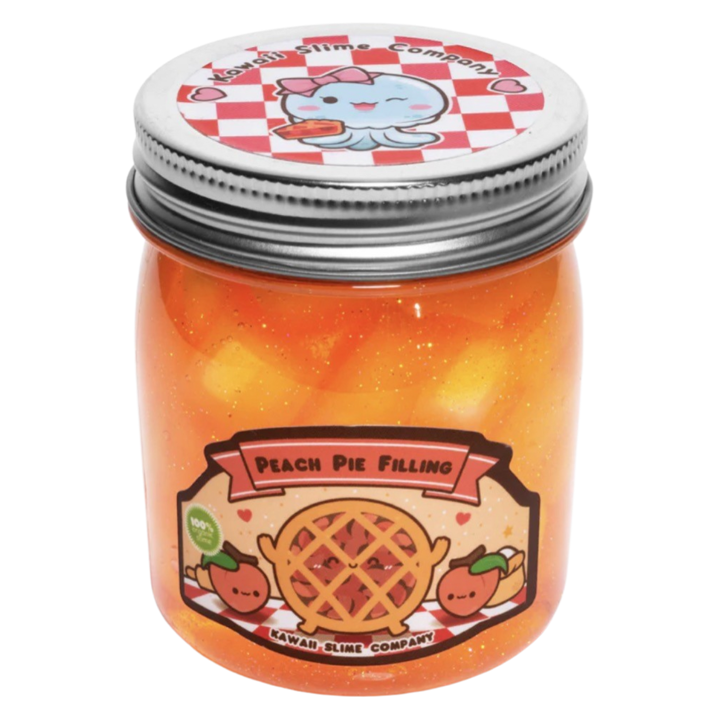 Peach Pie Filling Jelly Cube Slime