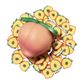 Peach Pie Filling Jelly Cube Slime