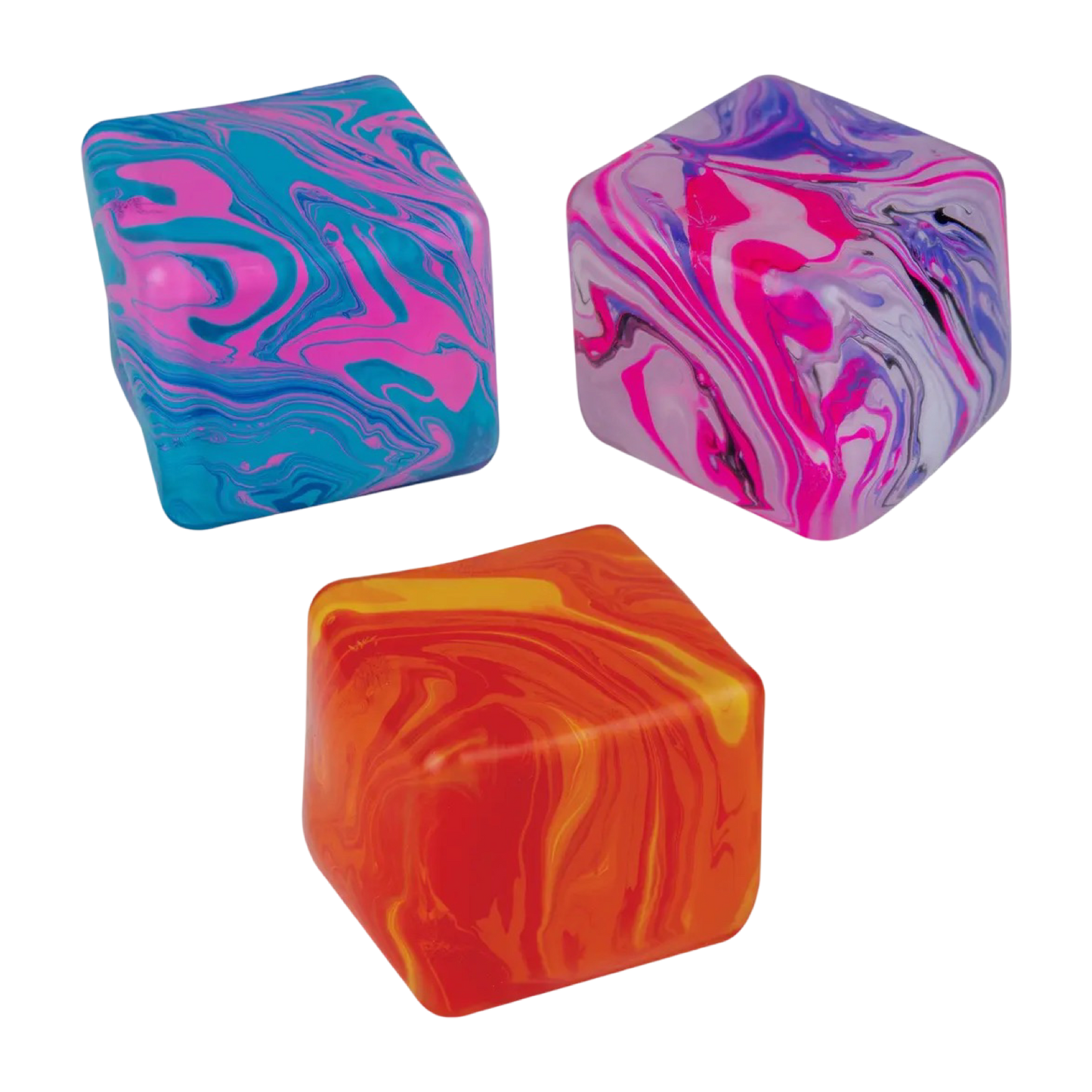 Tie dye swirl ice cube