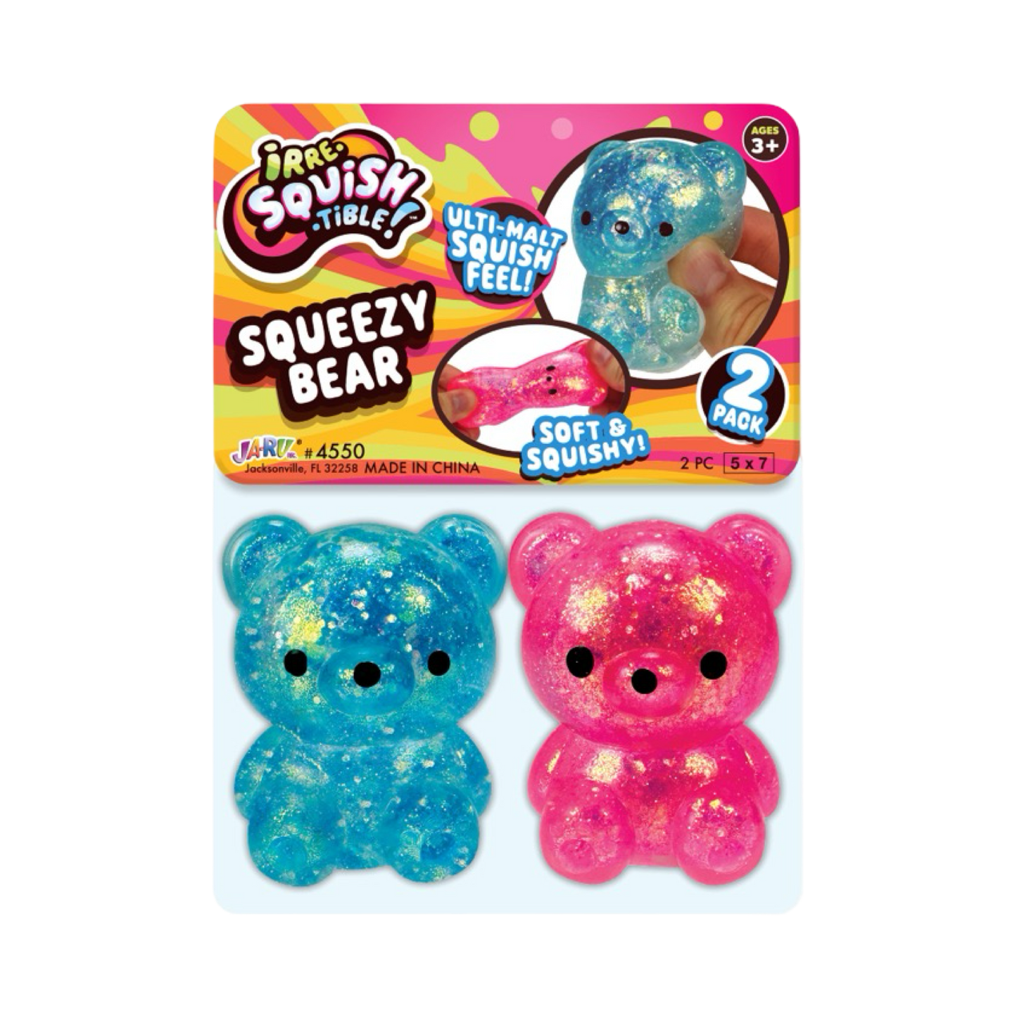 Mini Glitter Sugar Bear 2-Pack