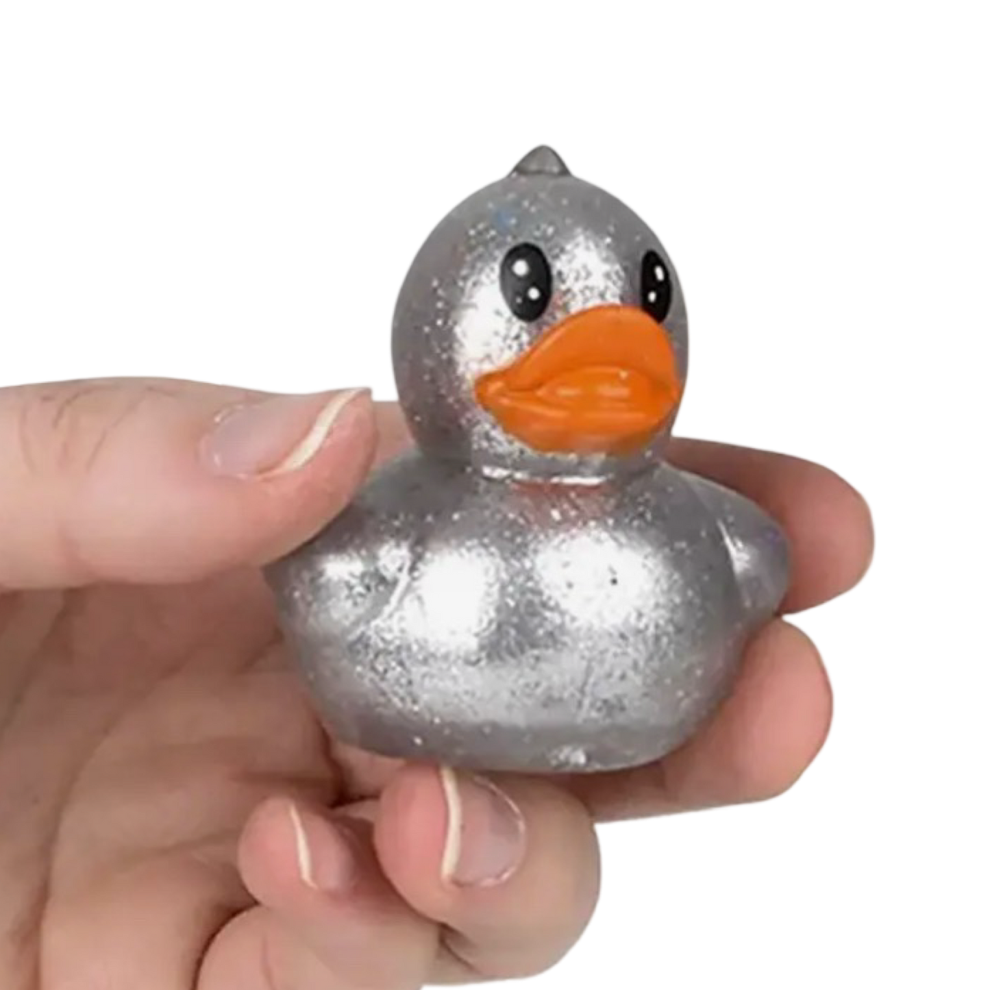Sticky Squish Glitter Duck