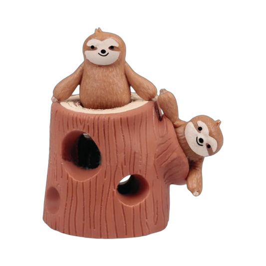 Stretchy Sloth in a Stump