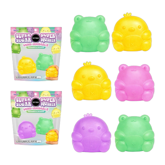 Sugar Squisher Mini Frog and Duck 2 Pack