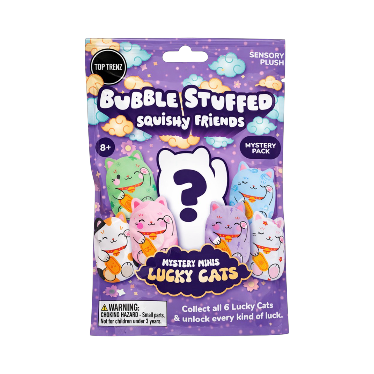 Bubble Stuffed Squishy - Mystery Mini Lucky Cats