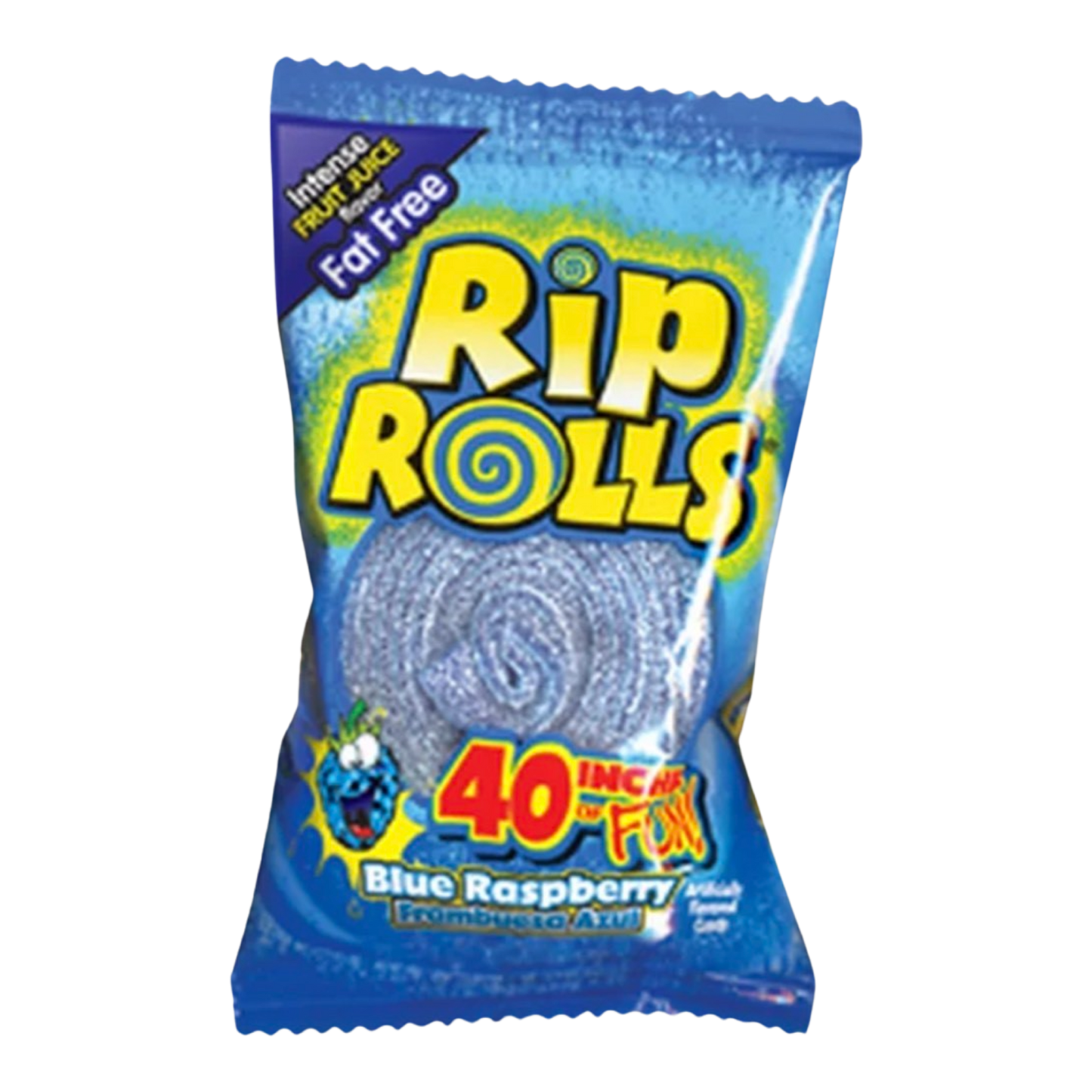 Rip Rolls Blue Raspberry Candy